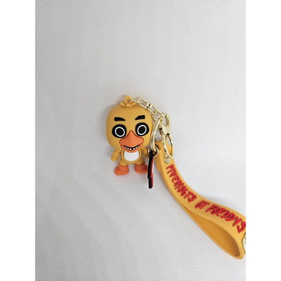 FNAF Chica And Guitar Keychain With Wrist Lanyard Five Nights At Freddys - Picture 4 of 4